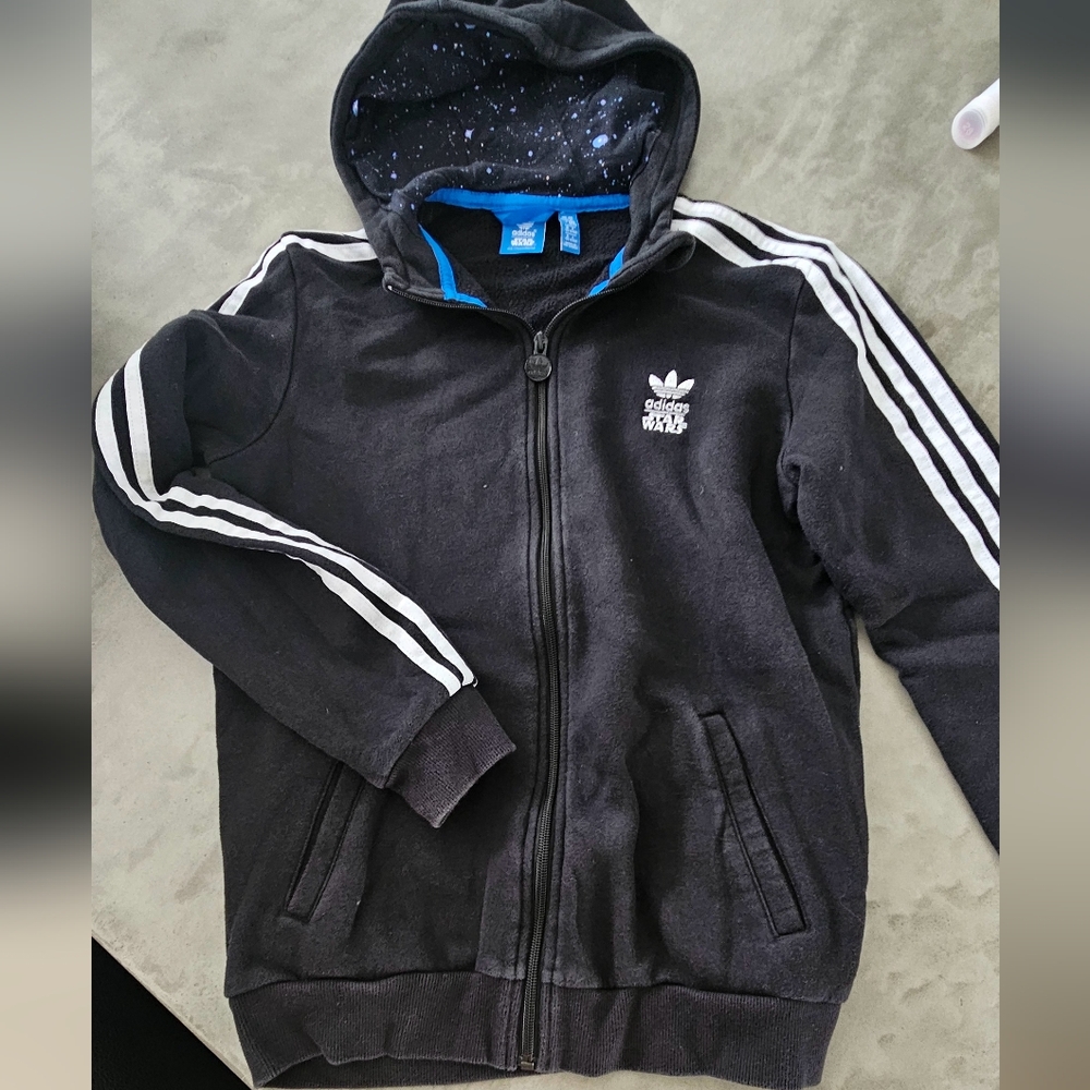 adidas B&W kid’sL or adult sz S license Star Ward  Sweater